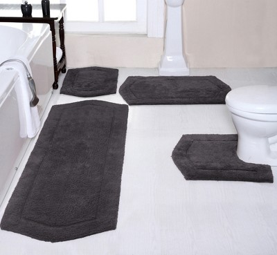 Waterford Collection Cotton Tufted Set of 4 Bath Rug Set - Home Weavers