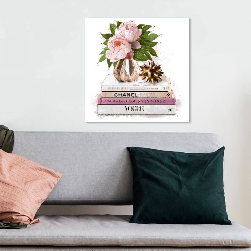 12&#34; x 12&#34; Doll Memories - Flowers n Fashion II Fashion and Glam Unframed Canvas Wall Art in Pink - Oliver Gal, 3 of 6