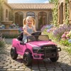 Qaba 12V Kids Ride on Car, Licensed Dodge RAM 3500 Ride on Toys for Toddlers with Dual Motors, Remote Control, Suspension, Bluetooth and Lights, Pink - 2 of 4