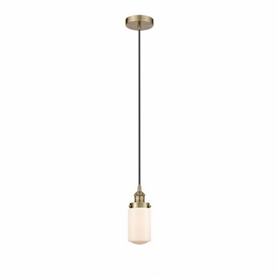 Dover - 1 Light Mini Pendant In Traditional Style-10.25 Inches Tall and 4.5 Inches Wide