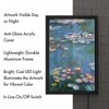 Trademark Fine Art - Claude Monet 'Waterlilies Classic' - Backlit LED Lightbox with Metal Frame - Ready to Hang with Anti-Glare Acrylic Cover - 3 of 4