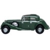 Jaguar SS RHD (Right Hand Drive) Suede Green with Black Top 1/148 (N) Scale Diecast Model Car by Oxford Diecast - 2 of 4