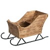 Sullivans Christmas Decorative Sculpture Display Sleigh 24"H Brown - 4 of 4