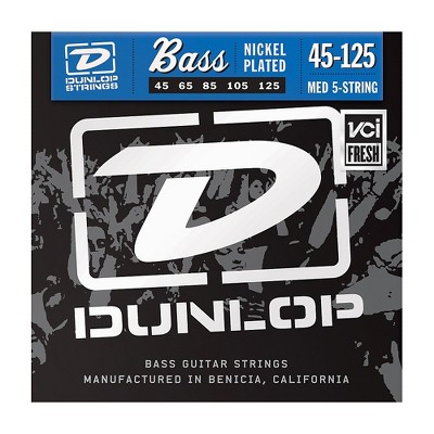 Dunlop Nickel Plated Steel Bass Strings - Medium 5-String