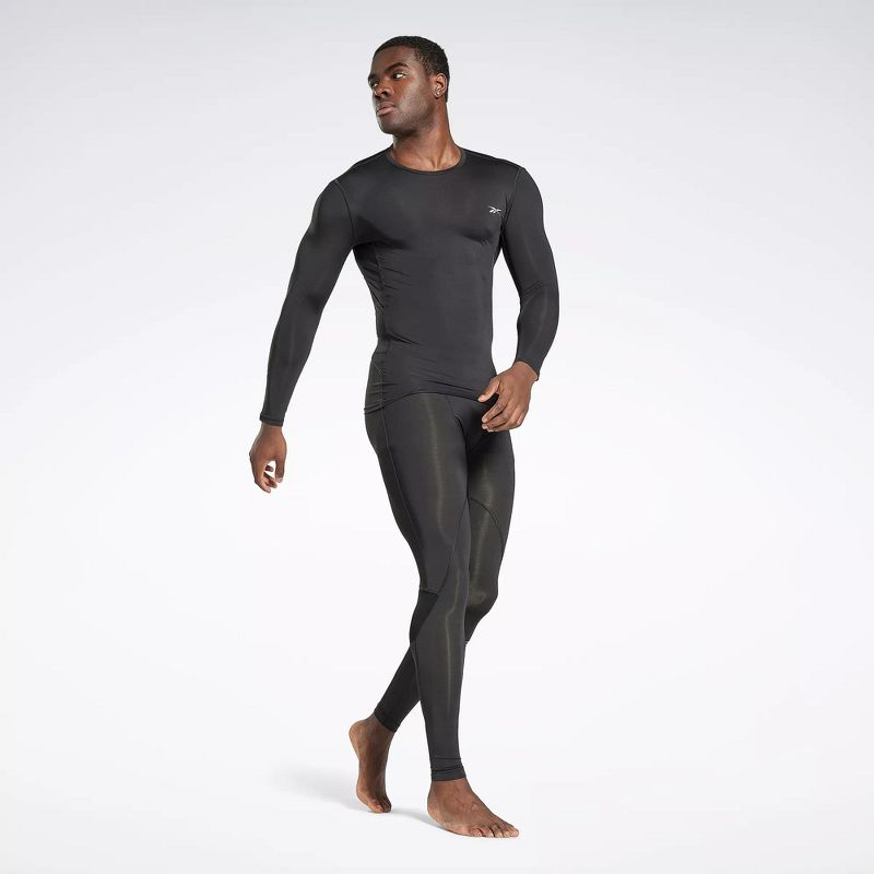 Reebok Workout Ready Compression Tights Mens Athletic Pants, 2 of 8