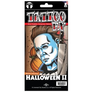 Tinsley Transfers Halloween Men's Michael Myers Halloween Costume Mask - White One Size Fits Most - 1 of 2