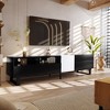 Modern TV Stand Entertainment Center With Cabinets Drawers Open Shelves Wooden Media Console For Living Room Bedroom - 2 of 4