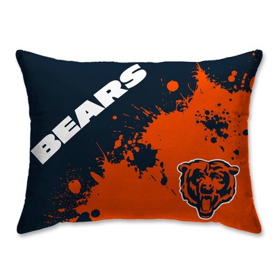 NFL Chicago Bears Splatter Plush Bed Pillow