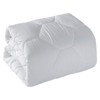 Aoibox Queen Mattress Pad Ultra Soft Quilted Fitted Topper Cover 8-21 Inch Deep Pocket Protector White for Home Hotel - 2 of 4