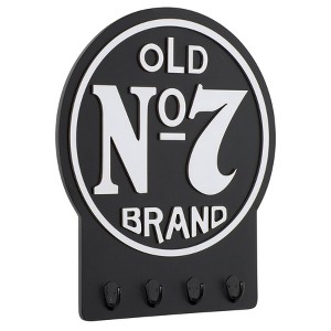 Old No. 7 Key Decorative Accent Rack - Jack Daniel's: Wall Mounted, MDF, No Assembly Required - 1 of 3
