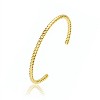 Guili 14K Gold Plated Beaded Cuff Bracelet for Women - Stylish and Elegant Jewelry Accessory Perfect for Everyday Wear or Special Occasions - 2 of 3