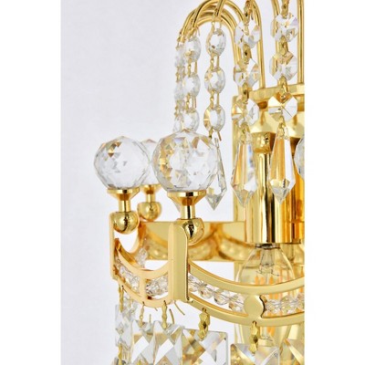 Corona Chrome Wall Sconce with Clear Royal Cut Crystal
