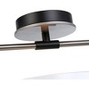 Artcraft Lighting Cheshire 1 - Light Semi-Flush Mount in  Black/Nickel - 3 of 4