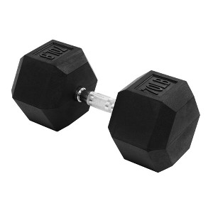 Signature Fitness Hex Dumbbells Non-Slip Free Weights Full Body Strength Training Home Gym Workout Equipment Set - 1 of 4