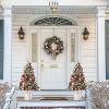3 Ft Pre-Lit Artificial Christmas Trees w/Potted Base, Snow Flocked Small Xmas Tree w/78 Warm Lights 8 Modes, w/Battery Operated Timer Function - 3 of 4
