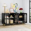 NicBex Buffet Cabinet with Storage and 4 Acrylic Doors,Modern Sideboard Cabinet with 5 Metal Legs,Storage Cabinet for Living Room,Kitchen - 2 of 4