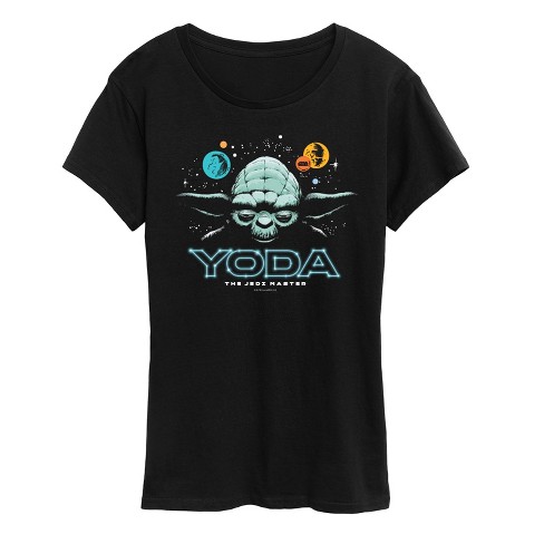 Women's - Star Wars - Yoda Jedi Master Women's Short Sleeve Classic Fit Tee Short Sleeve Graphic T-Shirt - image 1 of 4