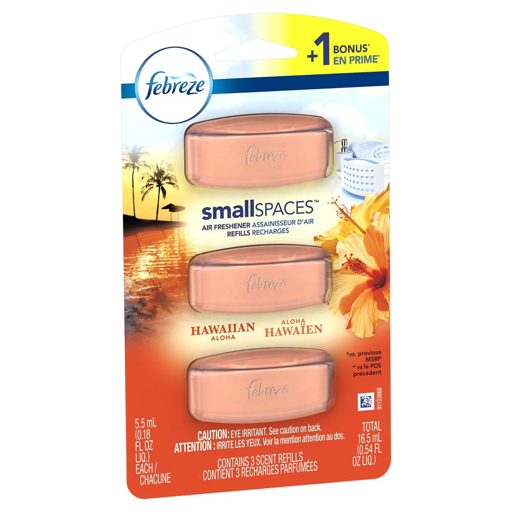 UPC 037000450016 product image for Febreze Small Spaces Air Freshener Refills Hawaiian Aloha - 3ct | upcitemdb.com