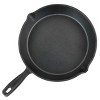 Oster Castaway 10 Inch Round Cast Iron Frying Pan With Pouring Spouts ...