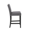 New Classic Furniture,Furniture Celeste 39.5" Wood Counter Chair In Gray (Set Of 2) - 4 of 4