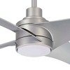 56" Minka Aire Modern Industrial Indoor Ceiling Fan with LED Light Remote Control Silver for Living Room Kitchen Bedroom Family - image 3 of 4