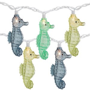 Northlight 10 Seahorse Clear White String Light Set - 6.5 ft White Wire - 1 of 4