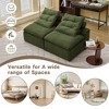 NicBex Modern Modular Soft Chenille Loveseat Sofa with Removable Pillows,Minimalist Armless 2-Seater Sofa for Living Room,Bedroom - 4 of 4