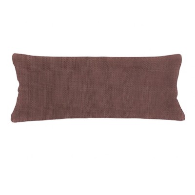 So Soft Linen Chestnut Brown Pillow 14x40