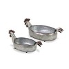 Cheung's Dottie Set of 2 Galvanized Metal Hen Planters - 3 of 4