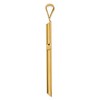 Black Bow Jewelry 14k Yellow Gold X-Large 4mm Hollow Tube Cross Pendant - 2 of 4
