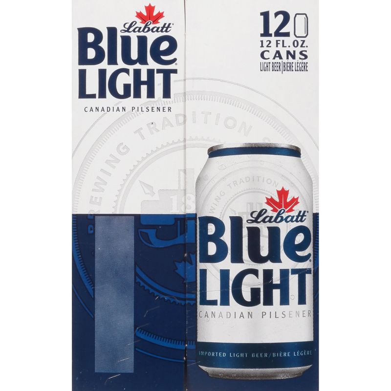 Labatt Blue Light Canadian Pilsener Beer - 12pk/12 fl oz Cans, 6 of 8