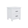Vintage Wooden Nightstand with 2 Drawers, Large Storage Space 4Q - ModernLuxe - 4 of 4
