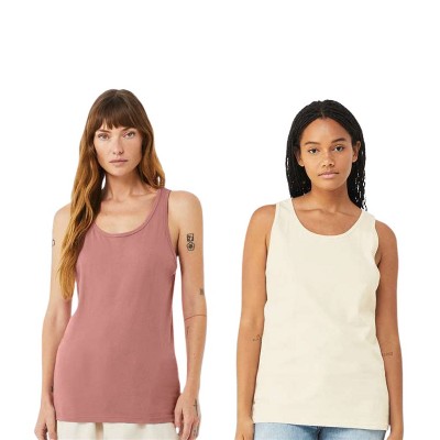 EG PRO Women Jersey Tank Top Vest Athletic Casual Stylish - 2 Pack