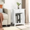 Karl Home 1-Drawer White MDF (Medium-Density Fiberboard) 17.72in. W Nightstands - 2 of 4