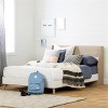HomeStock Bed Set - Platform Bed and Headboard kit, Full,Soft Elm and White - 2 of 3