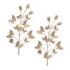 Iron Butterfly and Floral Garden Stake (Set of 2) - 2 of 4