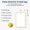 Avery Printable Rectangle Tags, Gold Border with Gold Dots, 2" x 3", Matte White Rectangle Tags, Laser/Inkjet, 80ct, Great for Product Tags - 2 of 4