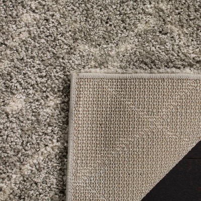 Arizona Shag ASG750 Power Loomed Area Rug - Grey/Ivory - 8'x10' - Safavieh.