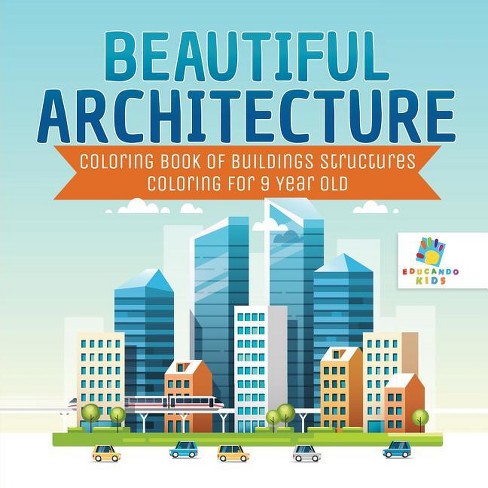 Beautiful Architecture Coloring Book Of Buildings Structures Coloring ...