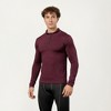 Anna-Kaci Active Men's Long Sleeve Quarter Zip Compression Athletic Shirt with Mock Neck and Performance Stretch Fabric - 2 of 4