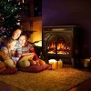 Kismile Electric Fireplace, Double Door Realistic Flame Effects Fireplace Heater Stove, Adjustable Brightness and Heating Mode - 4 of 4
