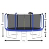 Jump Into Fun 12FT UV Protected Trampoline  With Jumping Mat, Safety Fence Combination,Basketball,Ladder Recreational Trampoline For Kids And Adult - 2 of 4