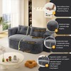 NicBex Plush Corduroy Upholstered Sofa Couch with Innovative Foldable Design,2-Seater Futon Couch Sofa Bed for Living Room,Bedroom - 4 of 4