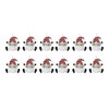 Holiday Gnome Ornament 7 Inch Height Set of 12 Red White Wood Christmas Decoration By Melrose - 3 of 3