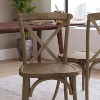 Taylor & Logan Lara X Back Dining Chair Natural Finish: Elmwood Frame, Stackable, No Assembly Required - 2 of 4