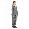 EVERYDAY KIDS Girls Charcoal Gray Zip-Up Hoodie – Soft Fleece Jacket with Hood – All-Season Kids Sweatshirt for School, Play, or Layering - 4 of 4