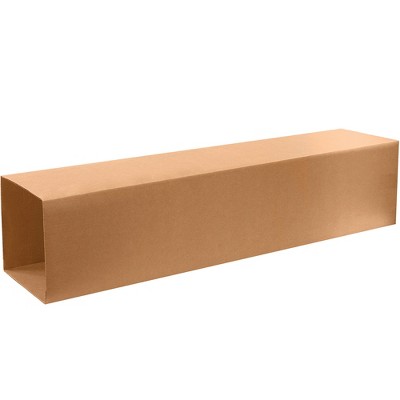 The Packaging Wholesalers Telescoping Outer Boxes 10 1/2" x 10 1/2 x 48" Kraft 20/Bundle
