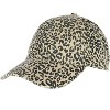 David & Young Women's Distressed Leopard Print Baseball Hat - 4 of 4