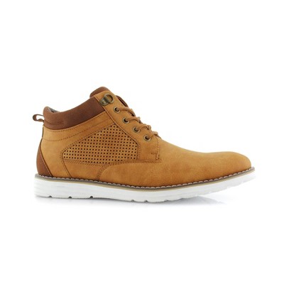 Polar Fox Mens Sanders MPX506058 Mid-Top Perforated Casual Sneaker Boots, in Sand Beige, Size 9.5 — фото 2