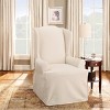 Duck Wing Chair Slipcover Natural - Sure Fit - 2 of 4